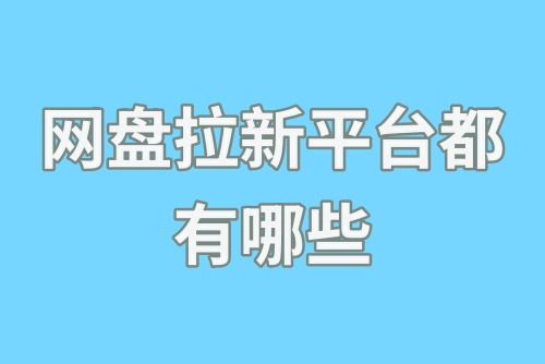 网盘拉新平台都有哪些？网盘拉新平台怎么赚钱？