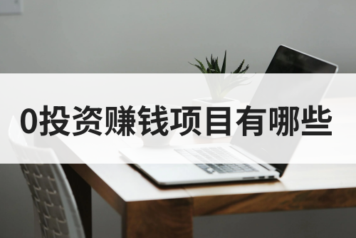 0投资项目有哪些？2025年这些0投资赚钱项目值得一看