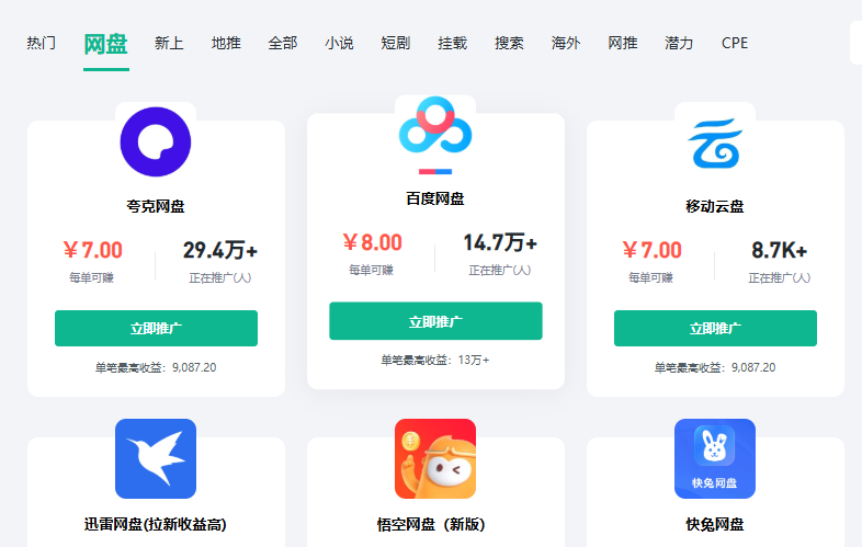 2025百度网盘拉新转存价格调整：移动端转存涨至0.7元/单，PC端新增0.08元/单