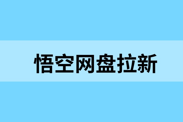 悟空网盘拉新：用小说资源做推广的新手玩法