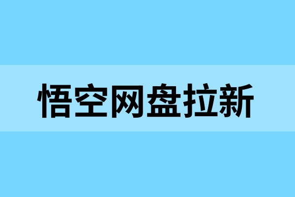 悟空网盘拉新：夏季限时补贴价公开，一单9.5元！